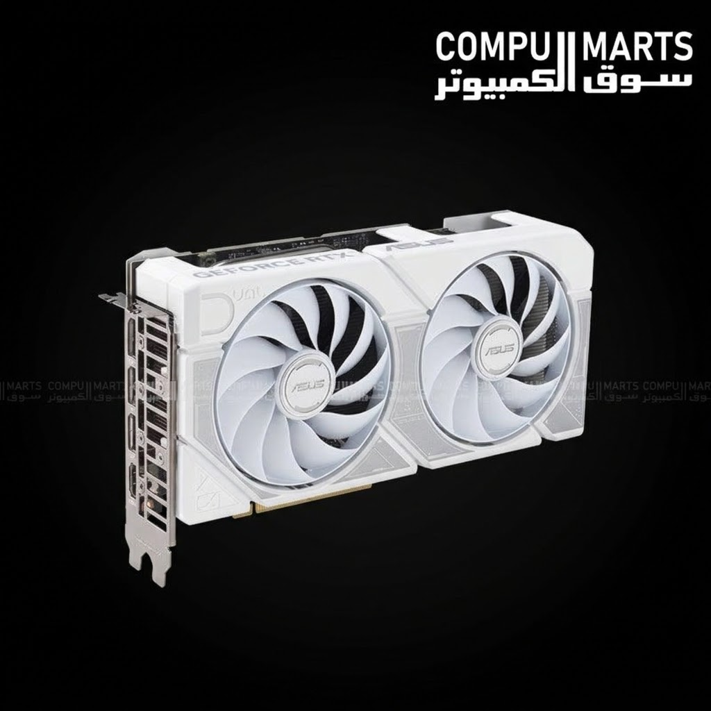 Backplate view of the ASUS Dual GeForce RTX 5060 Ti 8GB GDDR7 OC Edition 007 First Light Bundle.
