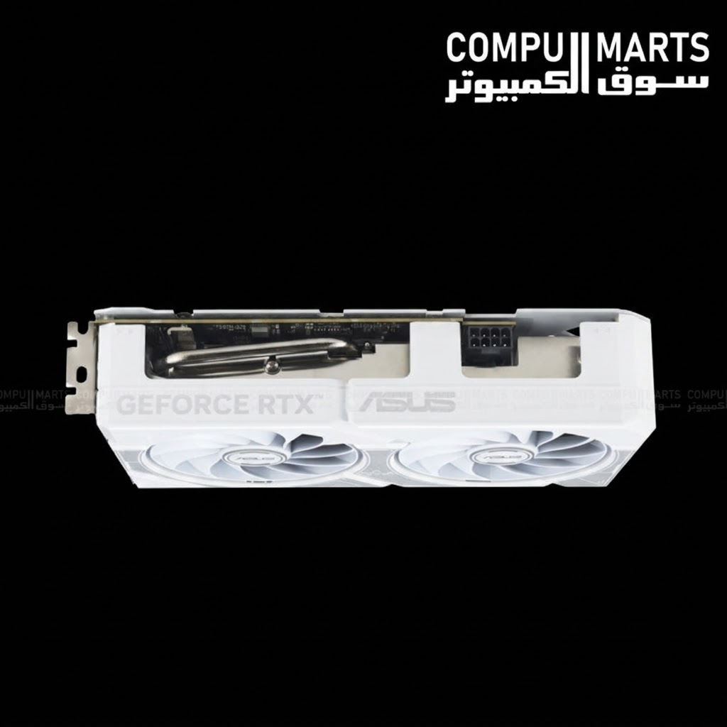 Alternate perspective of the ASUS Dual GeForce RTX 5060 Ti 8GB GDDR7 OC Edition from Compumarts in Egypt.
