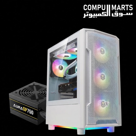 GAMDIAS ATHENA M6 LITE Mid-Tower Gaming PC Case with Power Supply Included