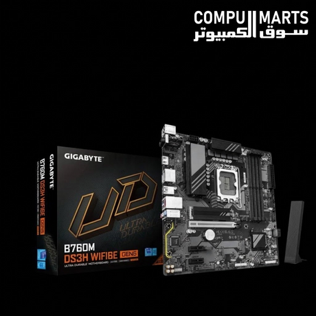 Gigabyte B760 DS3H Gen5 motherboard with LGA1700 support and DDR5 memory slots