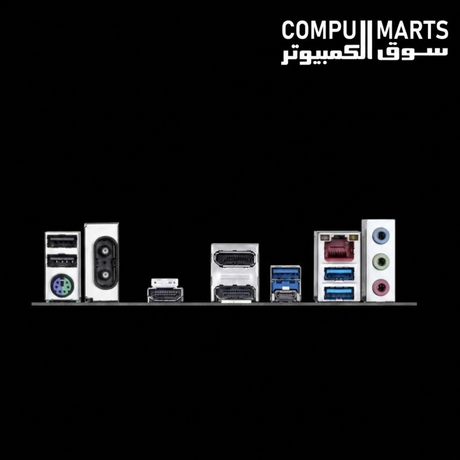Rear panel including USB Type-C and HDMI 2.1 ports for connectivity
