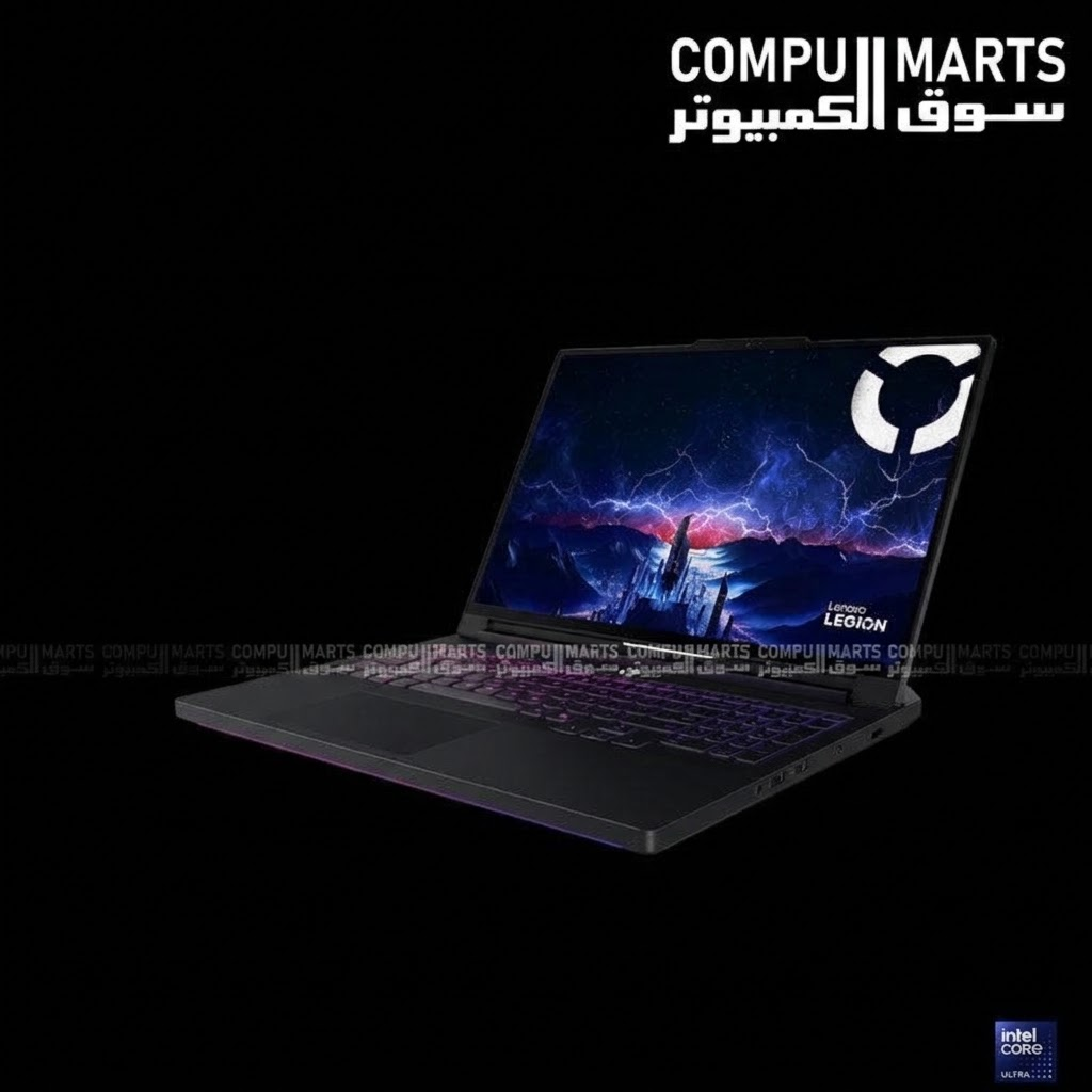 Lenovo Legion Pro 7 16IAX10H gaming notebook with Intel Core Ultra 9 275HX, RTX 5080 16GB GDDR7, 64GB RAM, and 1TB SSD