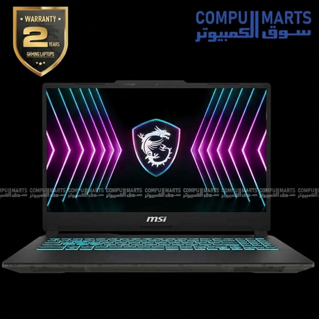MSI Cyborg 15 A2RVE gaming laptop with RTX 4050 graphics and Intel Core 7 240H processor translucent black design