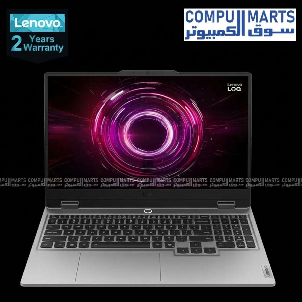 Lenovo LOQ 15AHP10 Ryzen 7 250 with RTX 5060 8GB and 144Hz FHD Display – Luna Grey – Gaming Laptop for Egypt