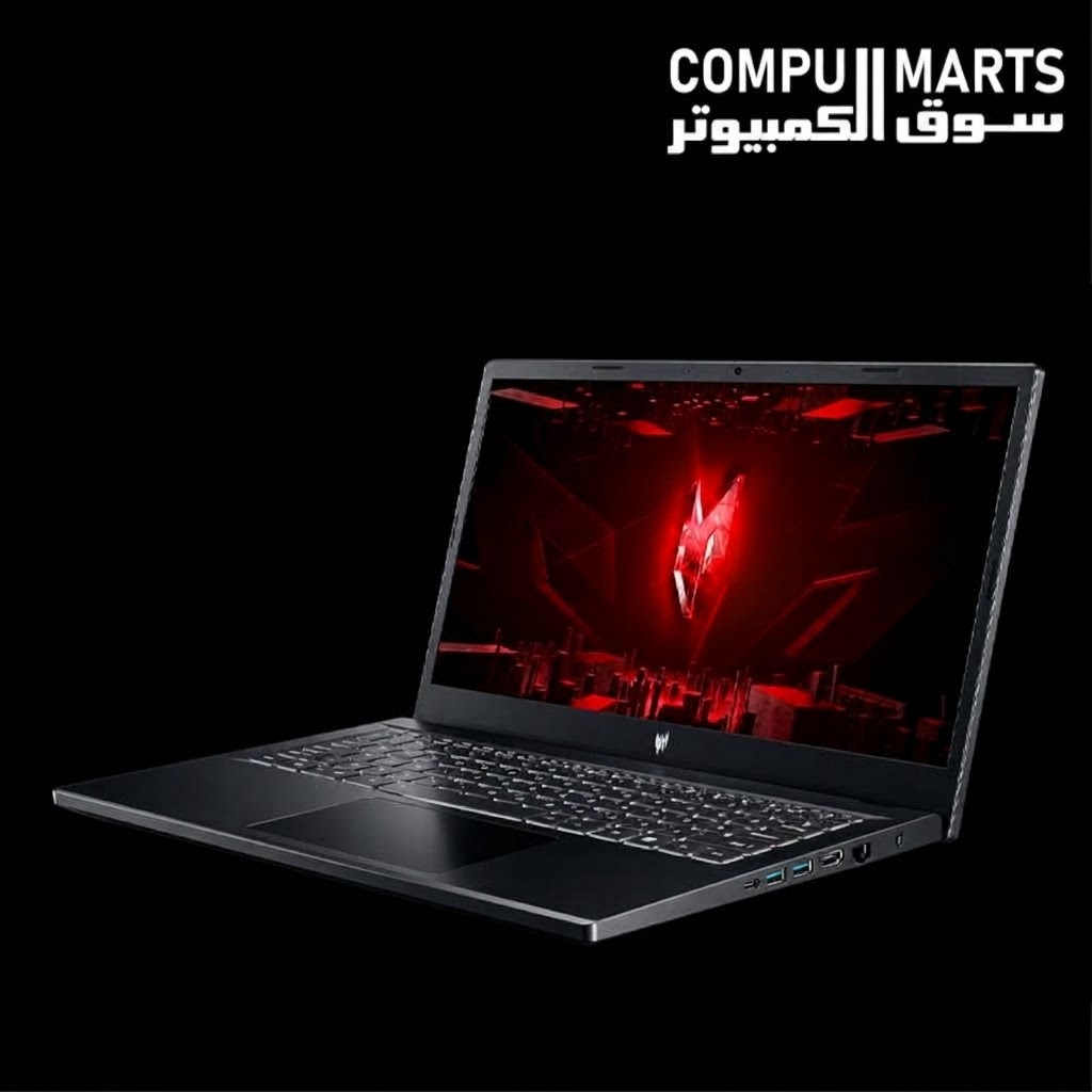 Acer Nitro V 15 gaming laptop with 16GB DDR5 memory and 512GB NVMe Gen 4 storage