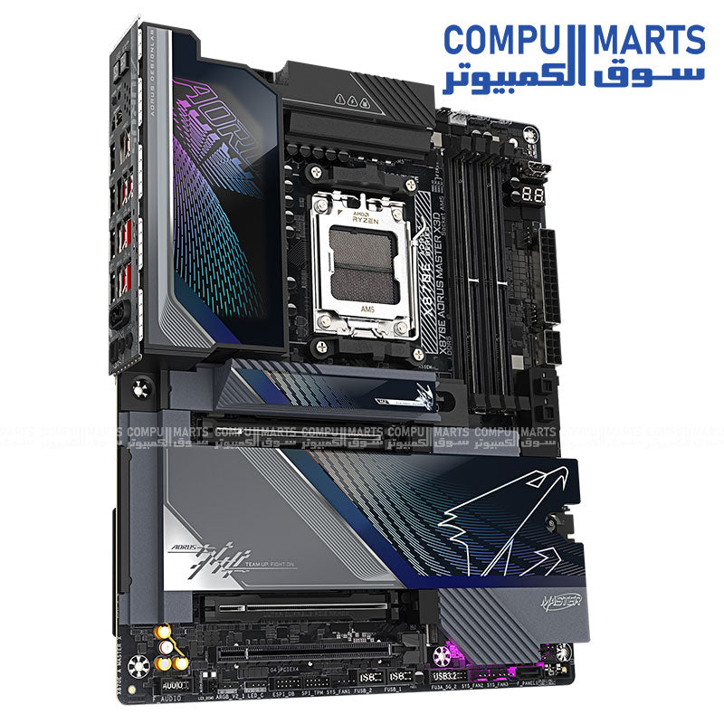 X870E AORUS MASTER X3D ICE – motherboard – GIGABYTE – AM5 DDR5 PCIe 5.0 WiFi 7 dual LAN 10GbE