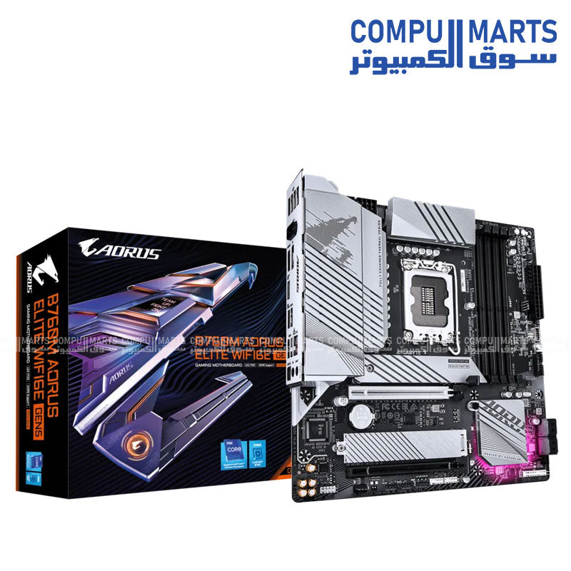 Gigabyte B760M AORUS ELITE WiFi6E GEN5 DDR5 Egypt – Compumarts Egypt