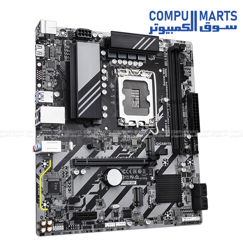 GIGABYTE B860M K – Micro‑ATX Motherboard for Intel Ultra Series 2 | DDR5, PCIe 4.0, GbE LAN, RGB Fusion