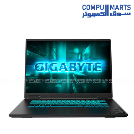 GIGABYTE GAMING A16 CTH – Gaming Laptop – GIGABYTE – RTX 5050 – i7-13620H – 16GB RAM – 512GB SSD – 16” WUXGA – RGB Keyboard – Black Steel