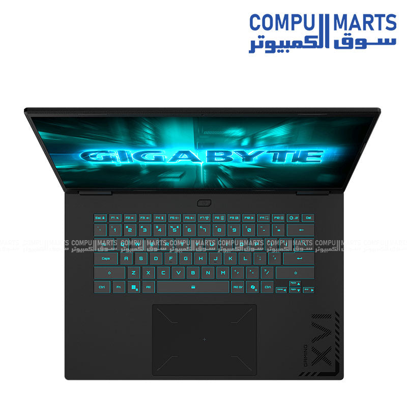 GIGABYTE GAMING A16 CTH – Gaming Laptop – GIGABYTE – RTX 5050 – i7-13620H – 16GB RAM – 512GB SSD – 16” WUXGA – RGB Keyboard – Black Steel