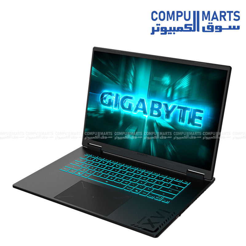 GIGABYTE GAMING A16 CTH – Gaming Laptop – GIGABYTE – RTX 5050 – i7-13620H – 16GB RAM – 512GB SSD – 16” WUXGA – RGB Keyboard – Black Steel