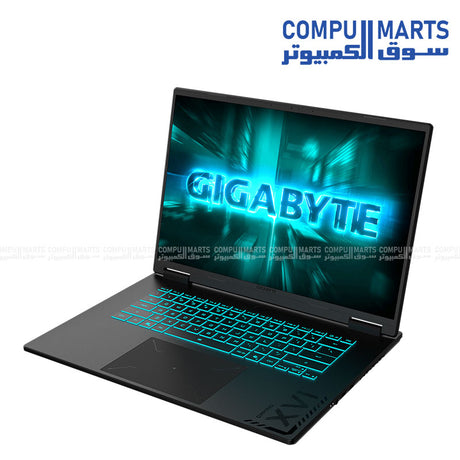 GIGABYTE GAMING A16 CTH – Gaming Laptop – GIGABYTE – RTX 5050 – i7-13620H – 16GB RAM – 512GB SSD – 16” WUXGA – RGB Keyboard – Black Steel