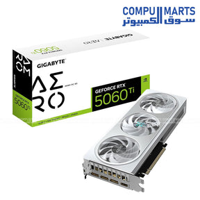 RTX-5060-Ti-AERO-OC-8GB-Graphics-Card–Gigabyte–PCIe-5.0-WINDFORCE-Cooling–White-Edition
