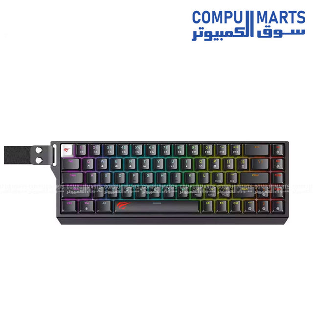 Discover the Havit KB922L-BK wired mechanical gaming keyboard with RGB backlit lighting and Jiuzi Red Mechanical Switches for gaming keyboard buyers in Egypt