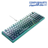 Havit KB899L Mechanical Gaming Keyboard featuring a 97 Keys Compact Layout, Black color, and PC Windows compatibility