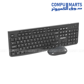 Silent CW295 2.4G Wireless Keyboard and Mouse Combo with 112-key keyboard and adjustable DPI available in Egypt