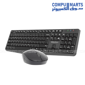 Meetion MT-CW235 2.4G wireless keyboard mouse combo with 104-key keyboard and 1200 DPI mouse available in Egypt.