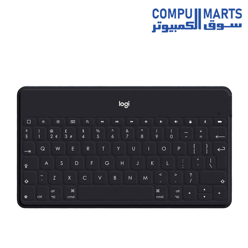 Logitech KEYS-TO-GO Ultra-light, ultra-portable Bluetooth Keyboard for iPhone, iPad, Apple TV and Mac