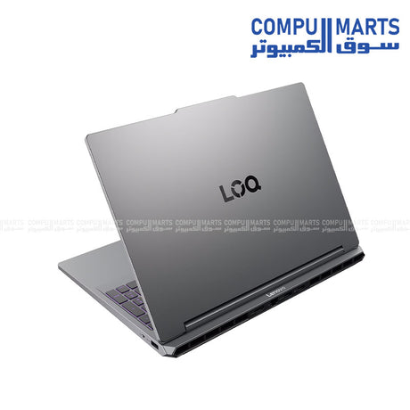 Lenovo LOQ gaming laptop in Luna Grey with 1-Zone RGB backlit keyboard