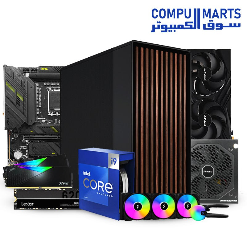 Minimalist PC#1 Intel Core I9-14900K |MSI MAG Z790 TOMAHAWK MAX WIFI| Lexar NM620 M.2 2280 Internal SS|PNY GeForce RTX 4080 Super 16GB XLR8|Fractal Design Lumen S36 RGB V2| XPG Lancer RGB 32GB|