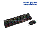 msi blue switch mechanical gaming keyboard and mouse combo