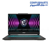 MSI Cyborg 15 A2RVE gaming laptop with RTX 4050 graphics and Intel Core 7 240H processor translucent black design