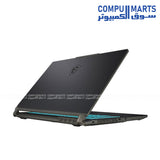 MSI Cyborg 15 A2RVE gaming laptop with RTX 4050 graphics and Intel Core 7 240H processor translucent black design