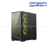 MSI MAG PANO 130R PZ Mid-Tower Gaming Case Black and White with ARGB Fans