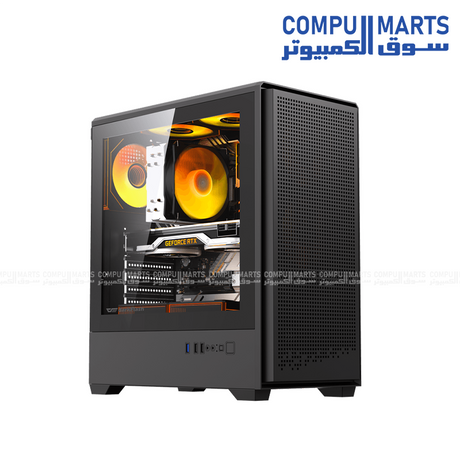 DarkFlash C365 E-ATX PC Case with GP650 650W power supply and three L17 120mm fans and Mesh front panel