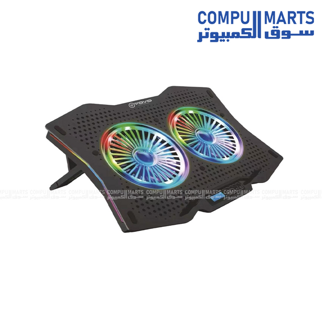 VOVO V-08 Gaming Laptop Cooling Pad with 2 × 140mm Fans and 1400 ±10% RPM fan speed