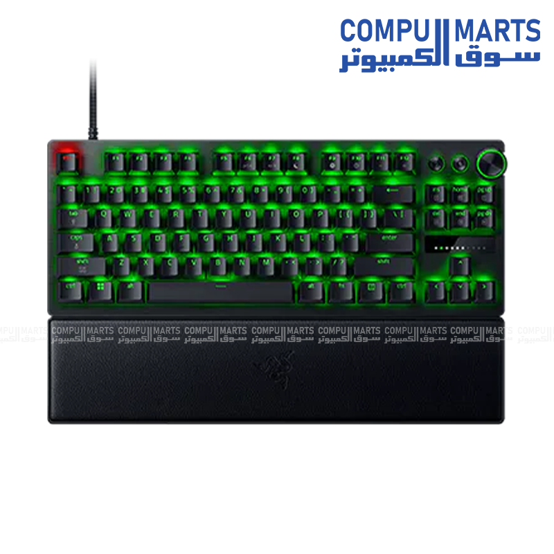 Razer Huntsman V3 Pro Tenkeyless Gaming Keyboard RZ03-05520100-R3M1 with Analog Optical Switch Gen-2, 8KHz Polling Rate, Razer Chroma RGB - Black