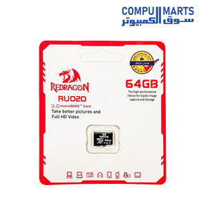 RU020-MEMORY CARD-REDRAGN-64G-MICRO SDXC