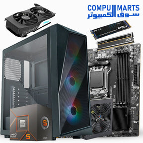 ALEXANDRE P 5 – AMD Ryzen 5 8400F Processor + NVIDIA GeForce RTX 4060 Ti GPU – Smooth Gaming Power & High FPS Performance PC Build – Egypt

