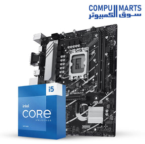 Intel Core i5-14600K Processor + ASUS PRIME B760M-K DDR5 Motherboard – High-Performance Desktop Bundle for Gaming & Productivity – Egypt

