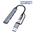 Type-C + USB 4-Port Hub Multiport Expansion Adapter for Laptop and PC – Egypt