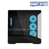 Lian Li Vector V100R MINI Black Mid Tower Gaming Case Bundle with RB750B 750W 80 PLUS Bronze ATX 3.1 Non-Modular Power Supply
