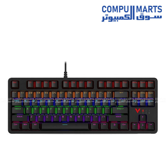 Rapoo V500PRO-87 Backlit Mechanical Gaming Keyboard