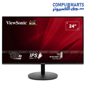 24 Inch Monitor – FHD 120Hz – IPS Panel – 5ms Response – HDMI VGA – 109% sRGB – Eye Care