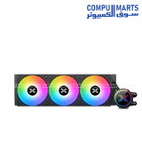 FENIX II 360 ARGB 360mm Liquid CPU Cooler Black and Arctic White Infinity Mirror Pump