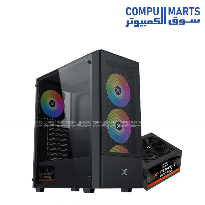 Xigmatek Hero II Air ARGB Mid Tower Case with ATX, M-ATX and Mini ITX motherboard support