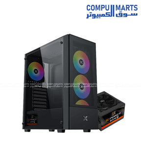 Xigmatek Hero II Air ARGB Mid Tower Case with ATX, M-ATX and Mini ITX motherboard support