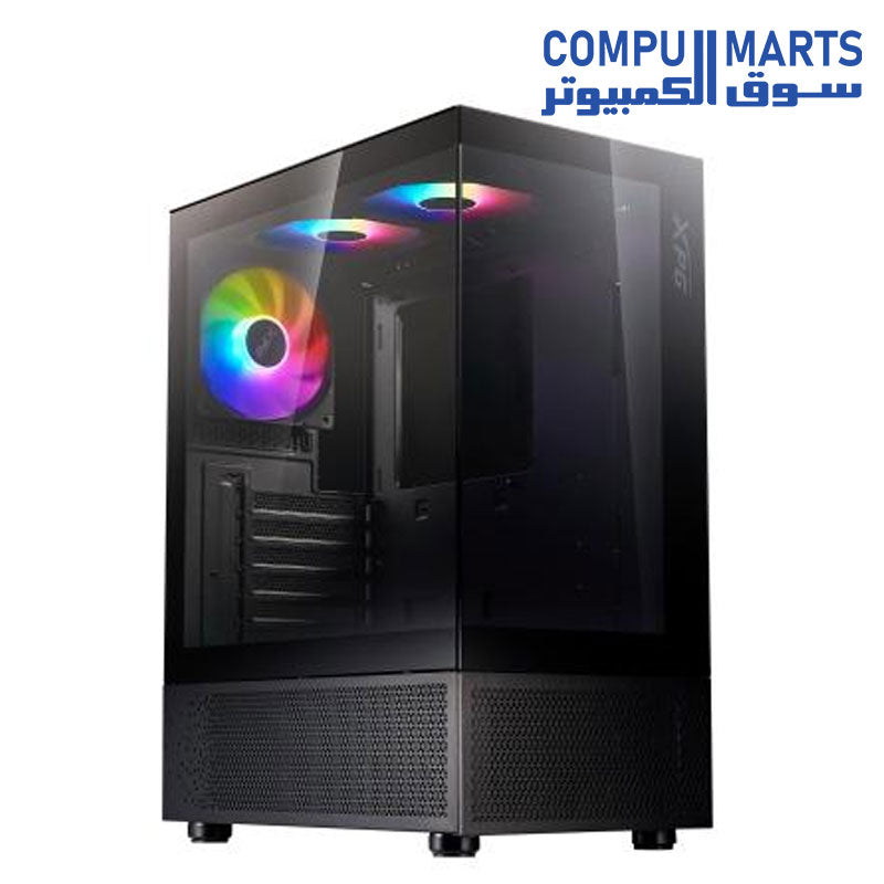 CASE XPG INVADER X MINI BLACK - Black / XPG INVADER X Mini