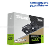 ZOTAC RTX 5060 Ti – Graphics Card – 16GB GDDR7 – Twin Edge – DLSS 4 – IceStorm Cooling – ZT-B50620E-10M