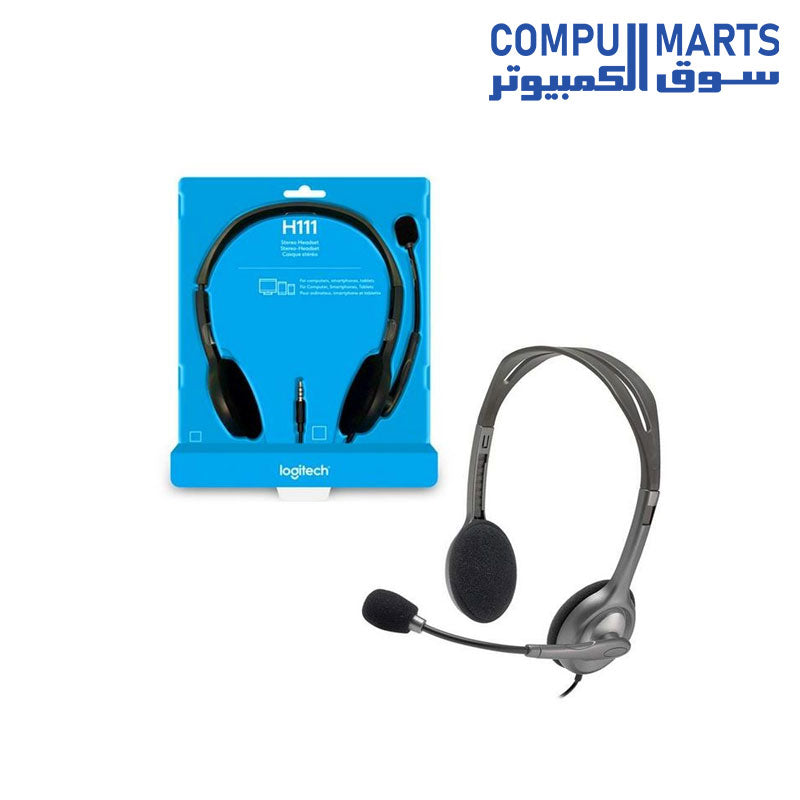 981-000593-H111-Headphone-Logitech-Black-Wired