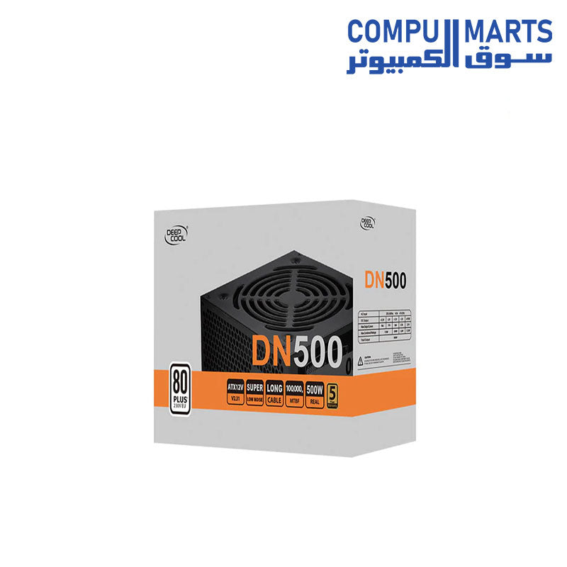 DN500-Power Supply-DeepCool-80-PLUS-Certified-500-Watt