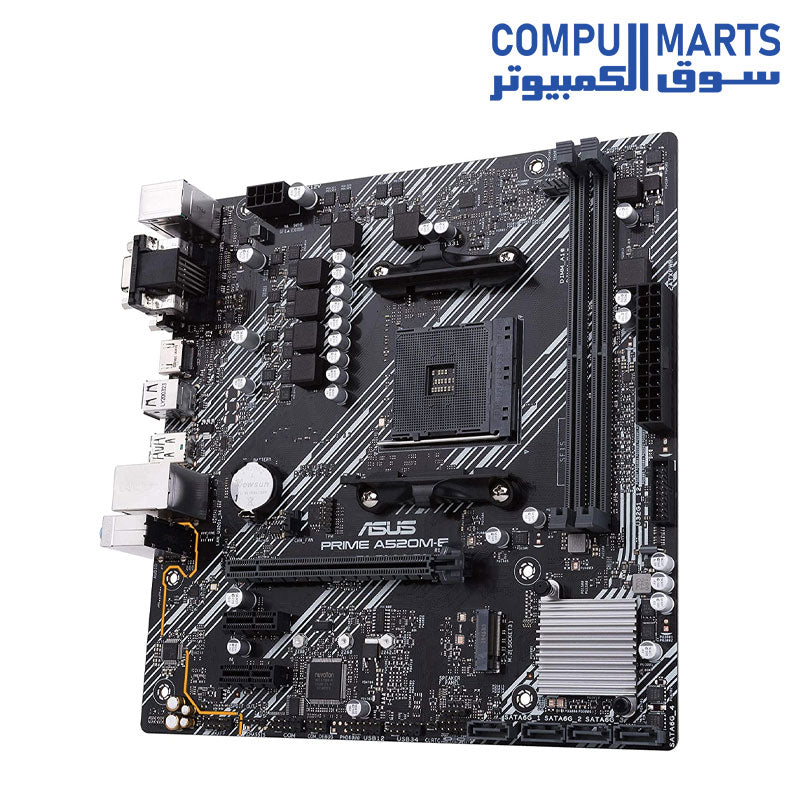 ASUS PRIME A520M-K Carte mère AMD A520 Ryzen AM4 micro ATX (M.2, 1 Gb ASUS PRIME A520M-K Carte mère AMD A520 Ryzen AM4 micro ATX (M.2, 1 Gb