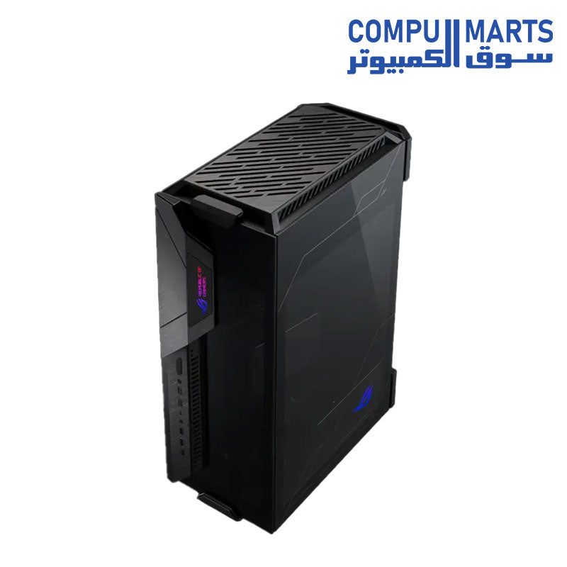 ASUS ROG Z11 Mini-ITX/DTX Mid-Tower PC Gaming Case with Patented 11° Tilt  Design, Compatible with ATX Power Supply or a 3-Slot Graphics,  Tempered-glass Panels, Front I/O USB 3.2 Gen 2 Type-C, Two