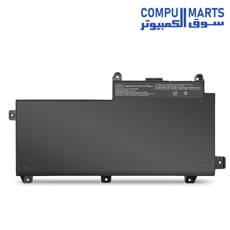 WLTree 11.4V 51Wh CI03XL CI03 Laptop Battery for HP ProBook 640 G2 645 G2 650 G2 655 G2 640 G3 645 G3 650 G3 655 G3 T7B31AA CI03048XL CIO3 xl hstnn