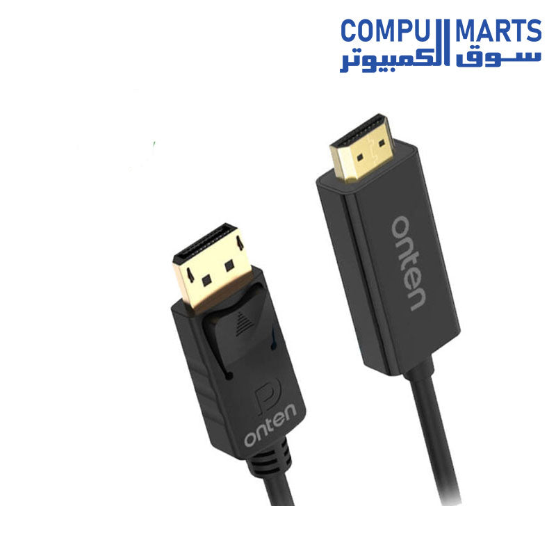 DP303-DisplayPort-Onten-Male-to-HDMI-Male-4K-Cable