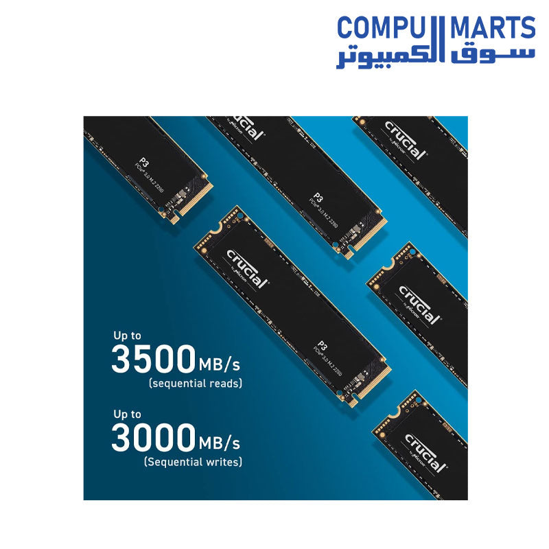 Crucial P3 1TB PCIe M.2 2280 SSD